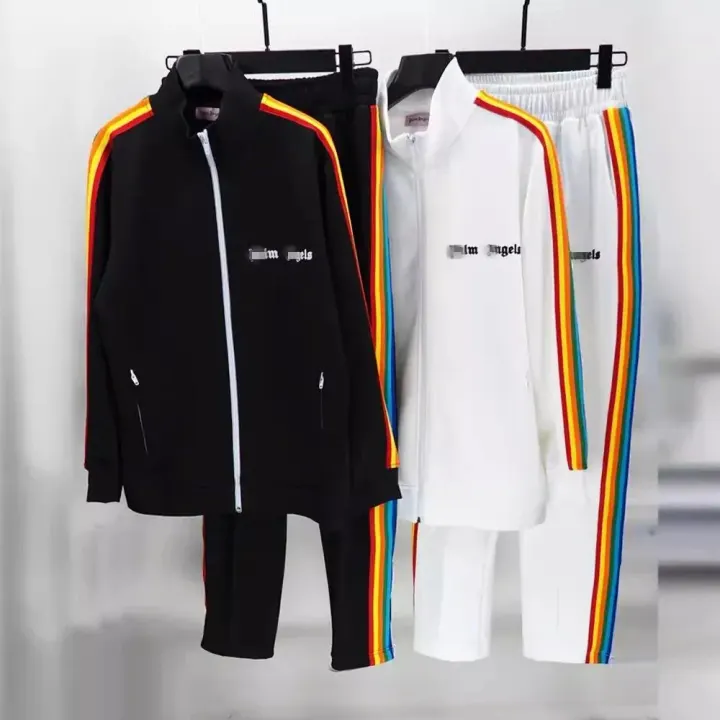 Palm Angels Rainbow Stripe Tracksuit Set