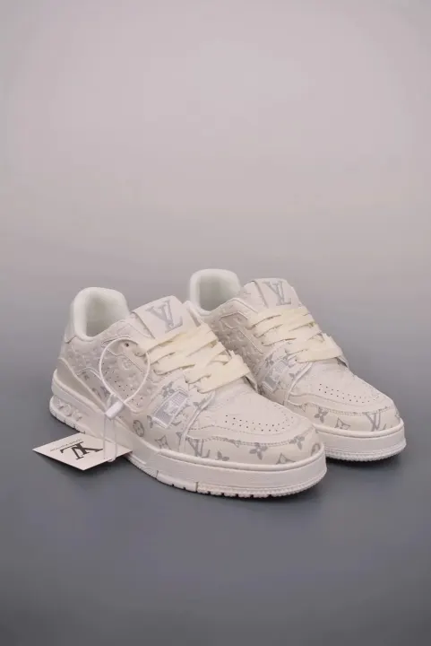 Louis Vuitton White Monogram Low-Top Sneakers