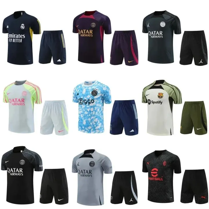 Adidas Football Jersey Set in Black, White & Color-Block Styles