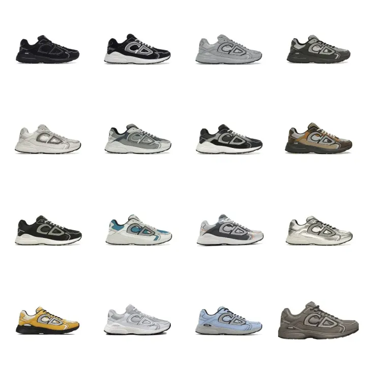 Dior CD Logo Low-Top Sneakers in Mixed Colorways