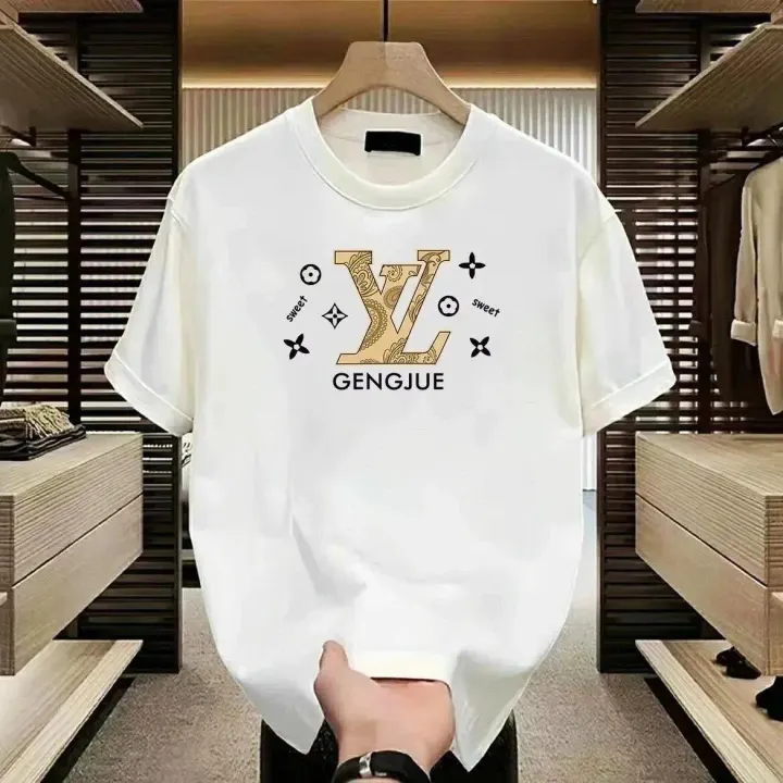 Louis Vuitton Oversized-T-Shirt mit Schwarz-Weiß-Monogramm-Print