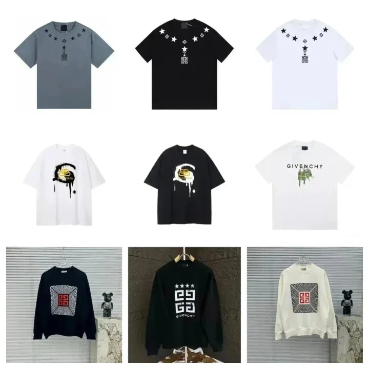 Givenchy Graphic T-Shirt in Black, White & Grey