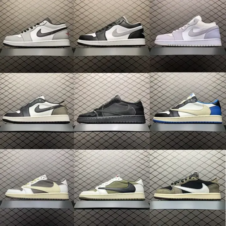 Nike Low-Top Sneakers in Black, Grey & Cream Colorways