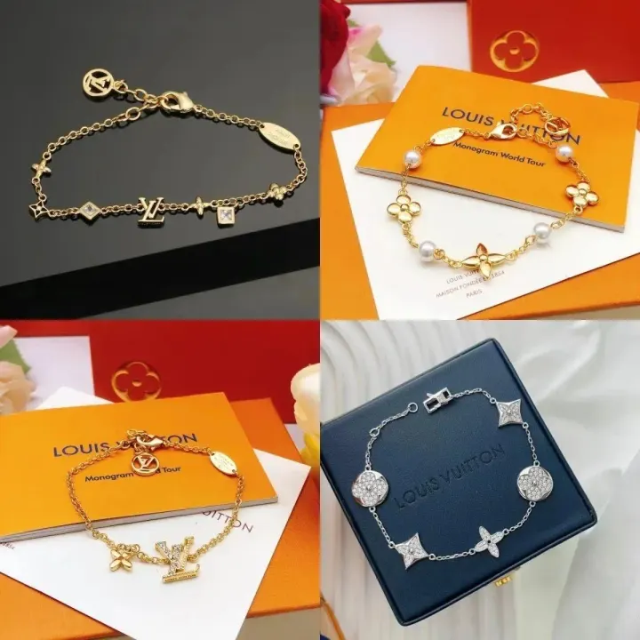 Pulsera Louis Vuitton Charm en dorado y plateado