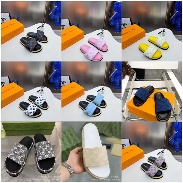 Louis Vuitton Monogram Platform Slides in Multiple Colorways