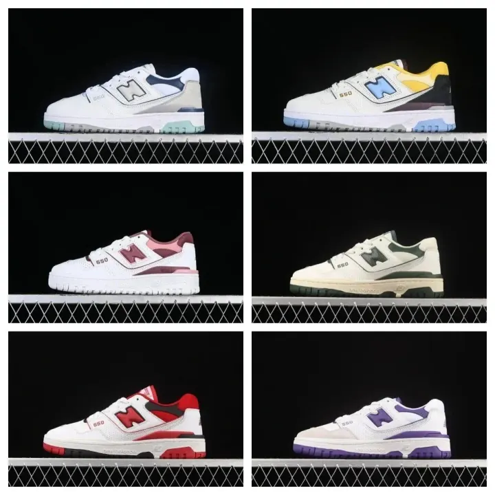 New Balance 550 Vintage Low-Top Sneakers in Multiple Colorways