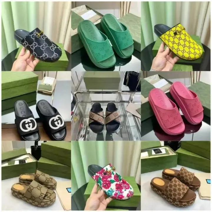 Gucci GG Monogram Slides in Multiple Colorways