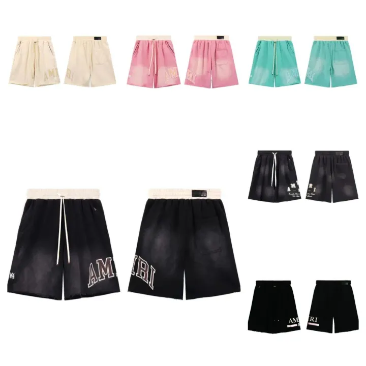 AMIRI Casual-Shorts mit gewaschener Logo-Optik in Schwarz und Farbvarianten