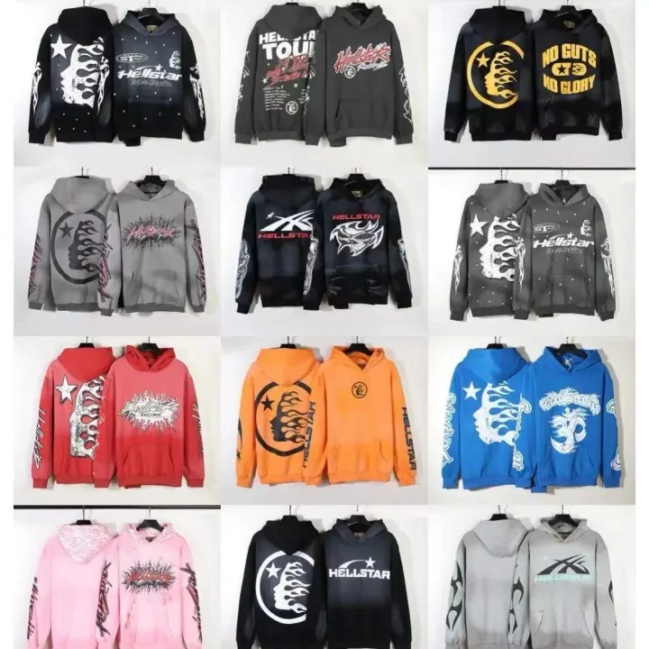 Hellstar Washed Graphic Pullover Hoodie