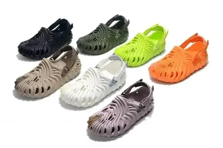 Crocs Sculpted Sandals in Black and Bold Colorways