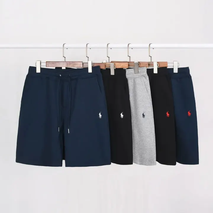 Ralph Lauren Drawstring Sweat Shorts in Navy and Black