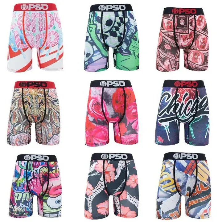 PSD Printed Boxer Briefs in Mixed Graphic Colorways