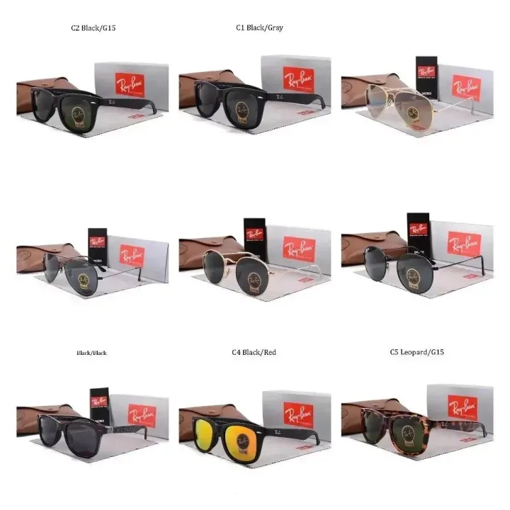 Ray-Ban Sunglasses in Black, Gold, and Tortoise Styles