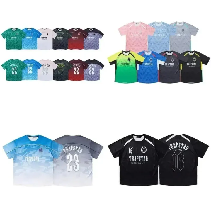 Trapstar Grafik-T-Shirt in Schwarz, Blau und Colorblock-Styles
