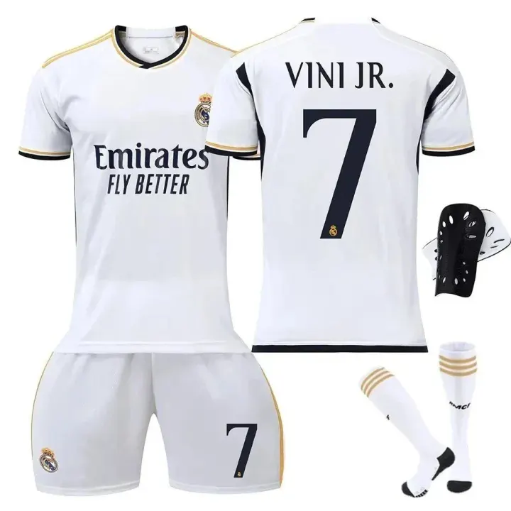 Adidas Real Madrid White Home Soccer Jersey Set