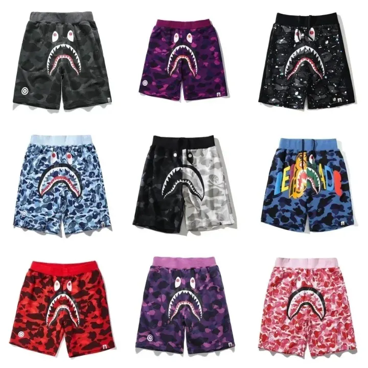 BAPE Shark Camo Shorts in Multi Colorways