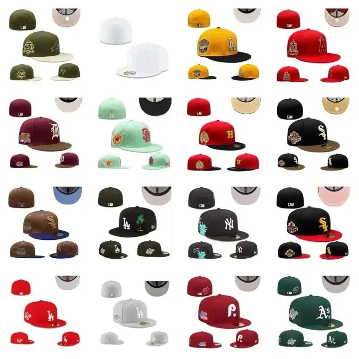 New Era Assorted Baseball Caps in Bold Team Colors