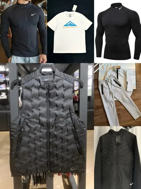 Nike Black Matching Set with Layered Sporty Tops