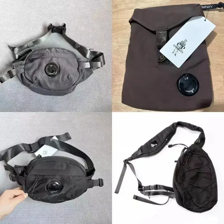 C.P. Company Black Nylon Lens Crossbody Bag