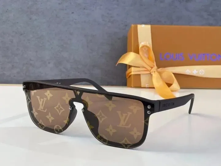 Louis Vuitton Brown Monogram Shield Sunglasses