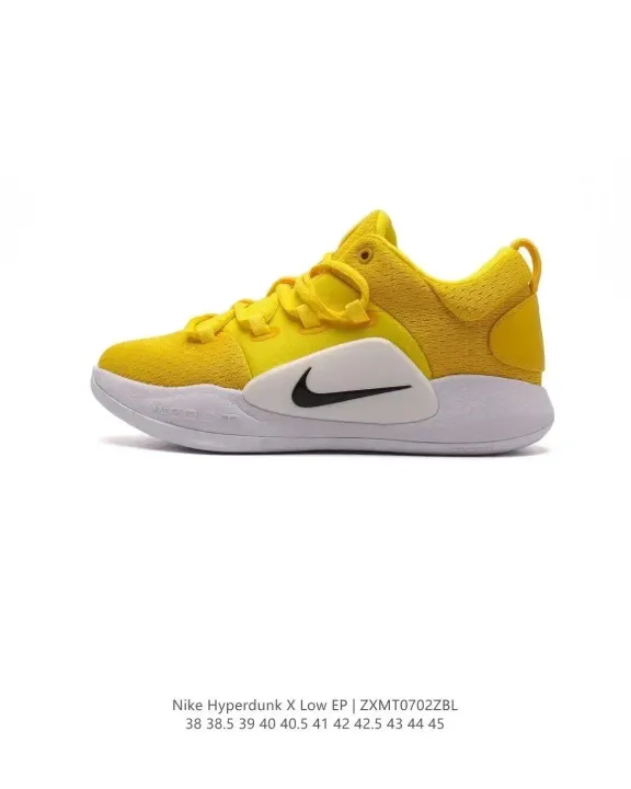 Nike Hyperdunk X Low EP Sneakers in Yellow, Purple and Graphic White