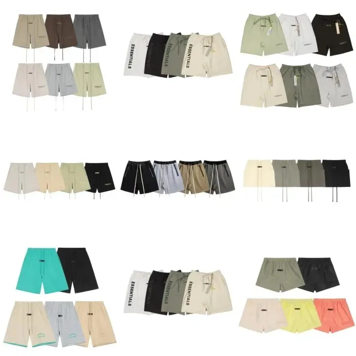 Essentials Minimalist Drawstring Shorts in Neutral Tones