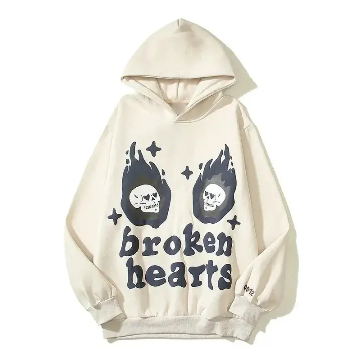 Broken Planet Space Graphic Pullover Hoodie in Black, Olive & Cream
