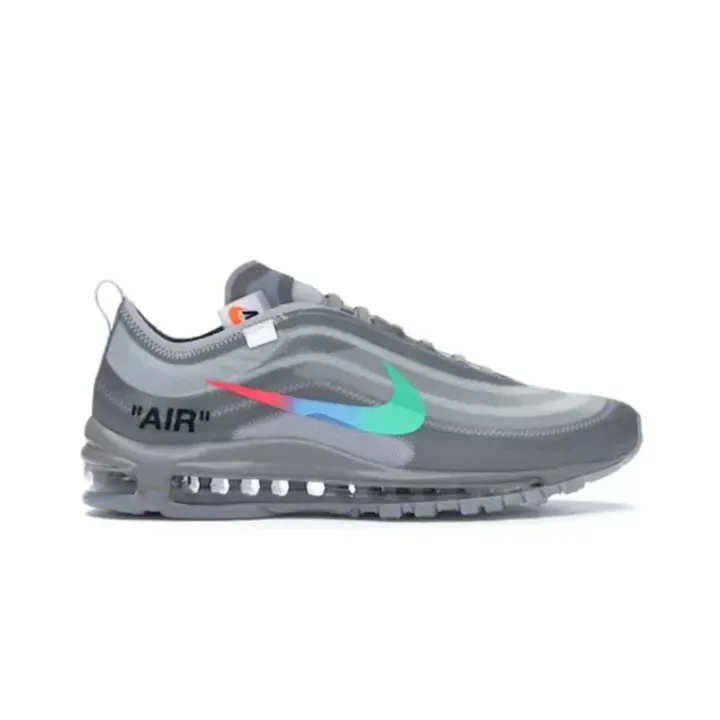 Nike Air Max 97 Sneakers in Grey and Menta Accents