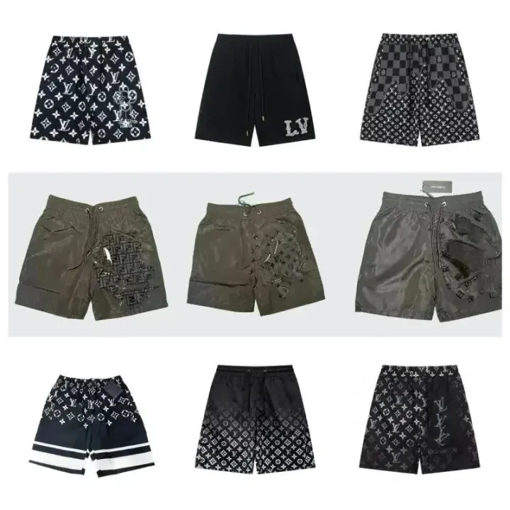 Louis Vuitton Black Monogram Print Shorts