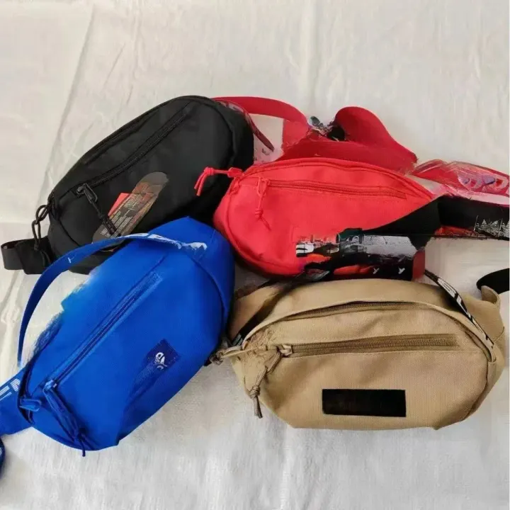 Supreme Crossbody Bag in Black, Red and Tan