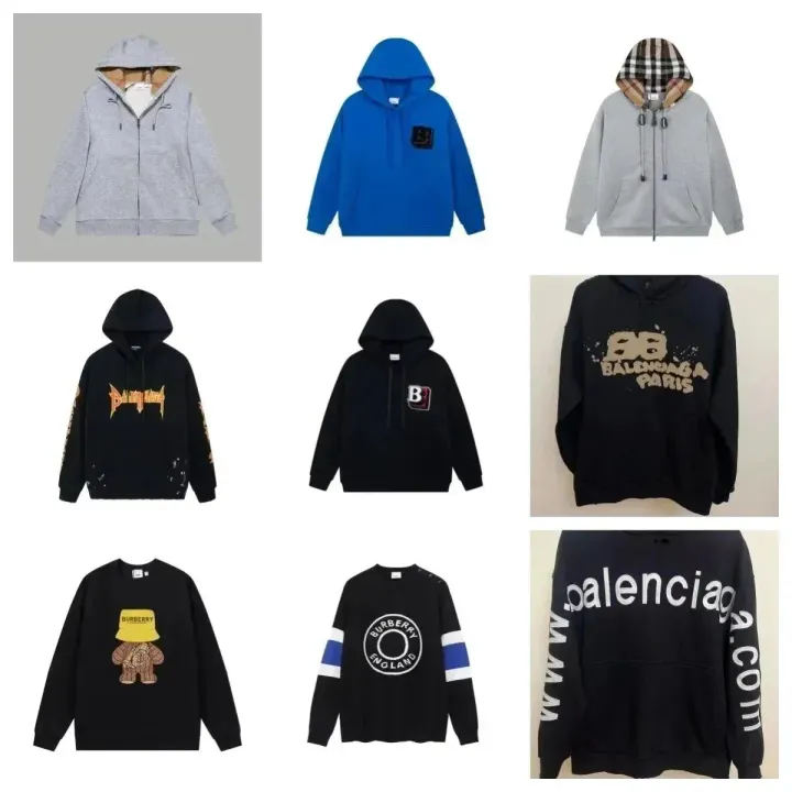 Burberry Black Crewneck Sweatshirt with Bear Graphic