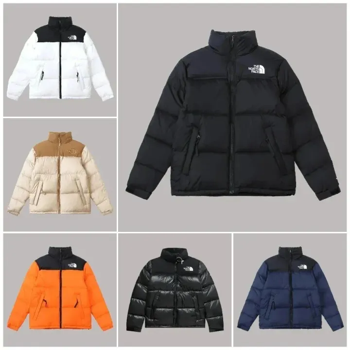 The North Face Color-Block Puffer Jacket in Black