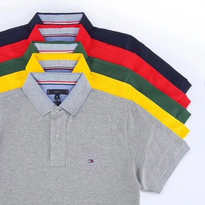 Tommy Hilfiger Gray Short Sleeve Polo Shirt