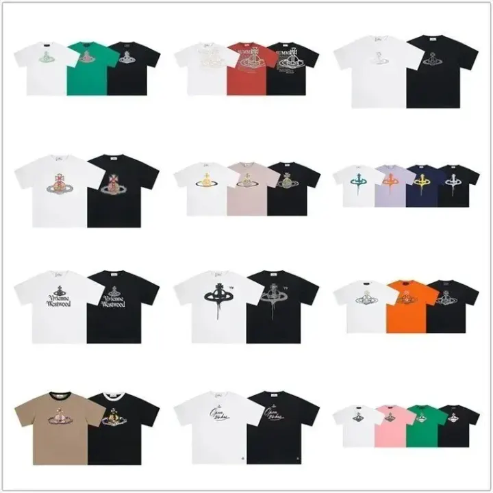Vivienne Westwood Orb Graphic T-Shirt in Black and White Colorways