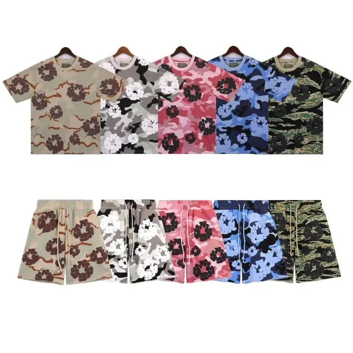 Corteiz Camouflage T-Shirt and Shorts Matching Set