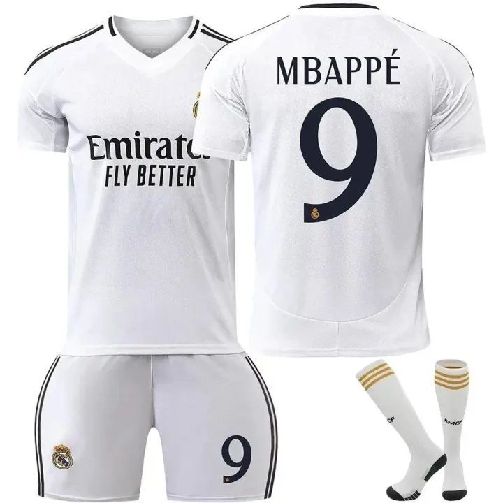 Adidas Real Madrid White Football Jersey and Shorts Matching Set