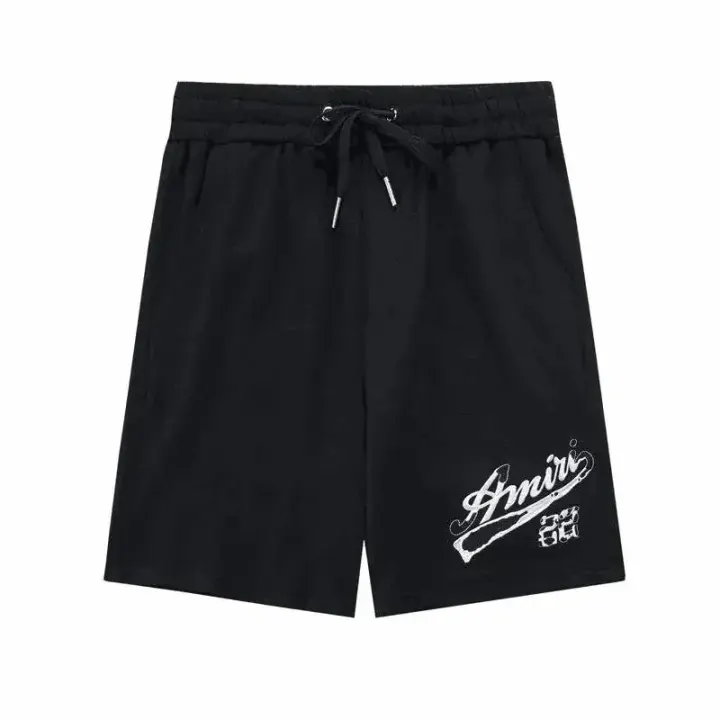 AMIRI Black Graphic Drawstring Casual Shorts