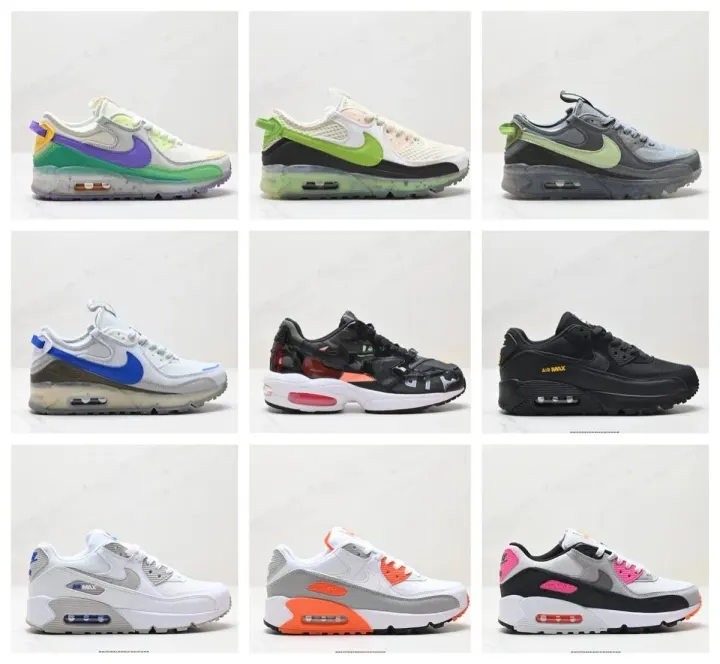 Nike Retro Air Cushion Low-Top Running Shoes in Multi Colorways
