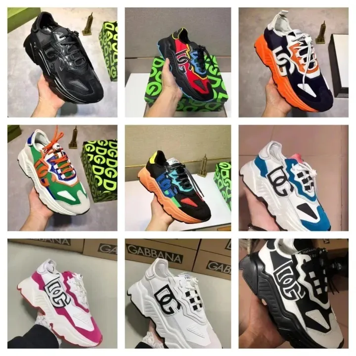 Dolce & Gabbana Multi-Color Chunky DG Logo Sneakers