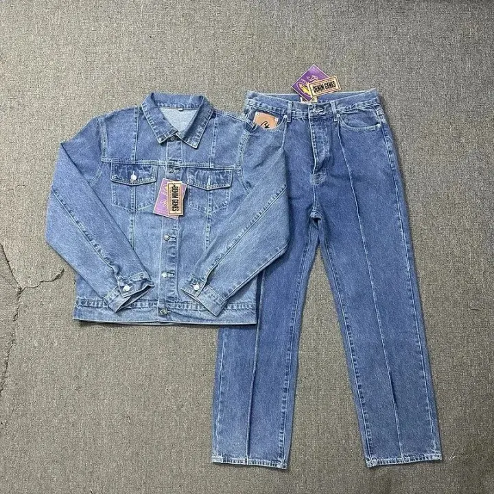 Denim Genes Light Blue Denim Jacket and Jeans Set