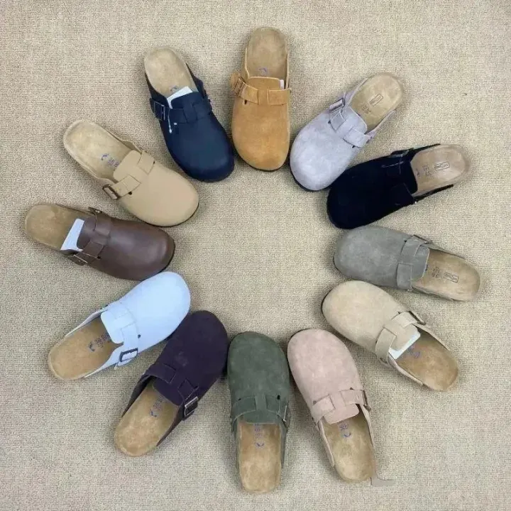 Birkenstock Two-Strap Cork Footbed Sandals in Multi Colors