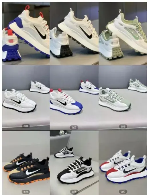 Nike Lifestyle Sneakers in White, Black and Color-Block Styles