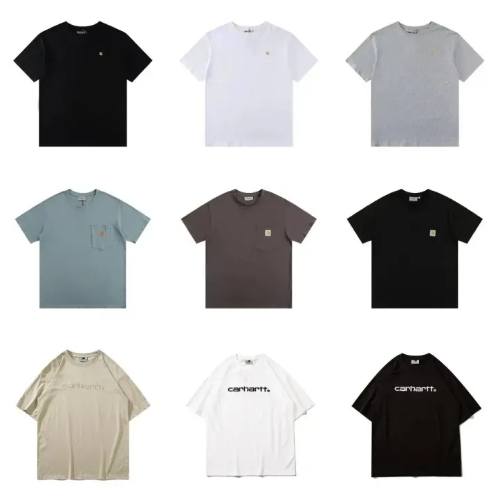 Carhartt Minimalist Logo T-Shirt in Black and White