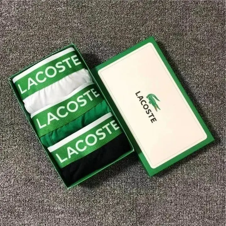 Lacoste Green Boxer Briefs Gift Box Set