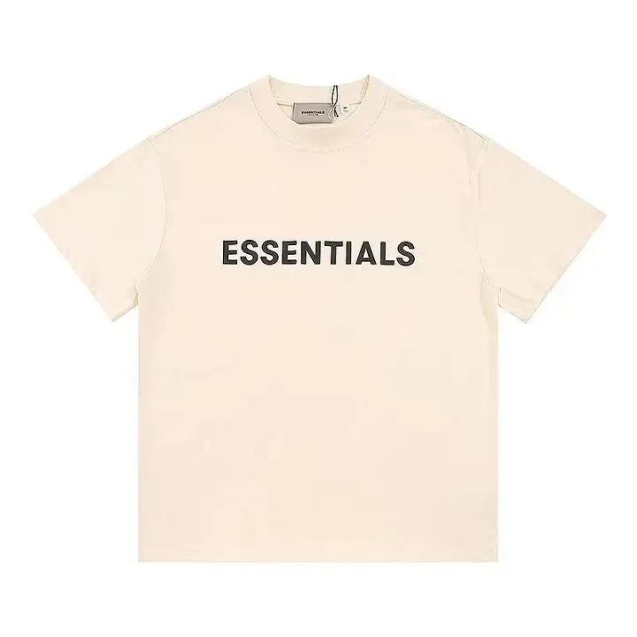 Essentials Cream Logo T-Shirt