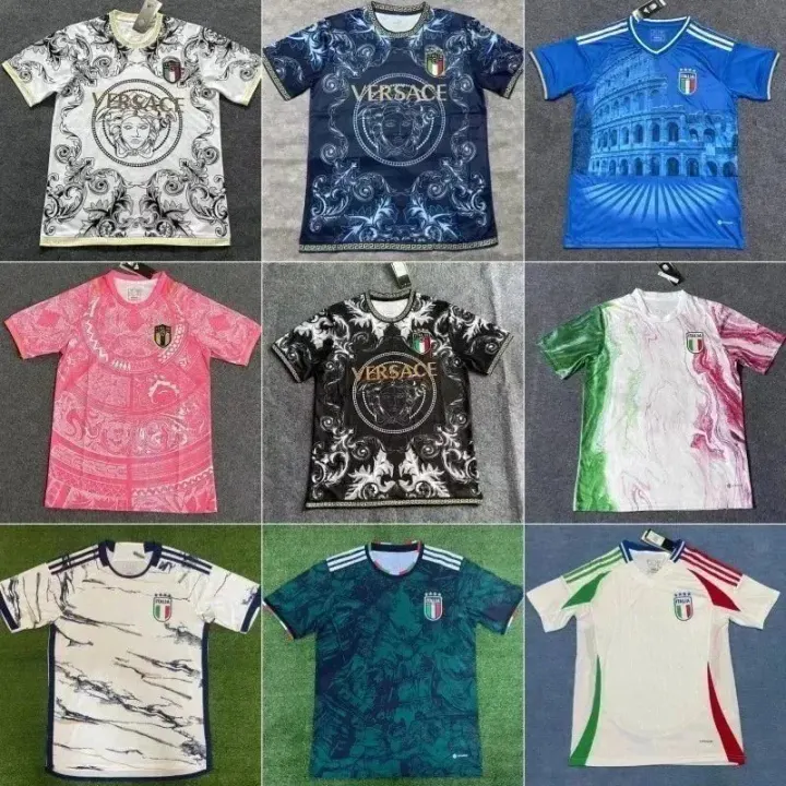 Versace Multi-Color Italy-Inspired Soccer Jersey