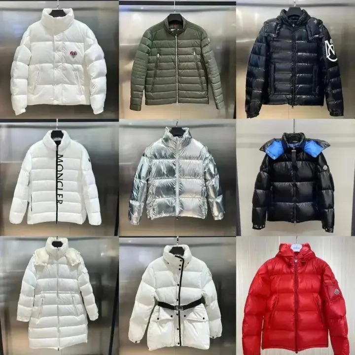 Moncler Black Glossy Down Jacket with Hooded Puffer Design