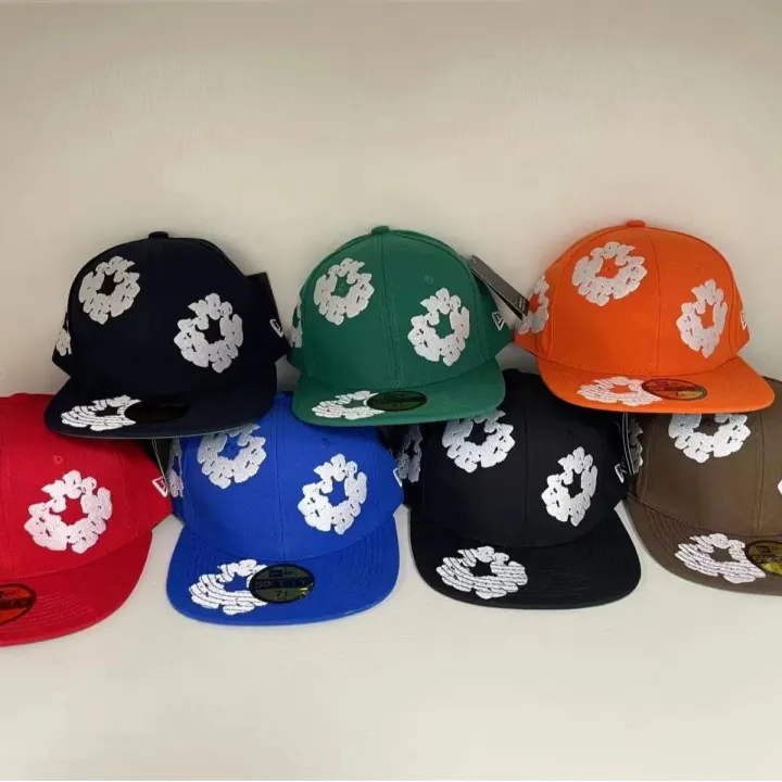 New Era Floral Embroidered Baseball Cap - Multi Color