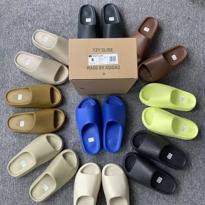 Adidas Thick-Soled Slides in Assorted Colors