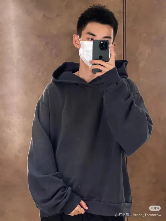 Acne Studios Stockholm Logo Black Pullover Hoodie